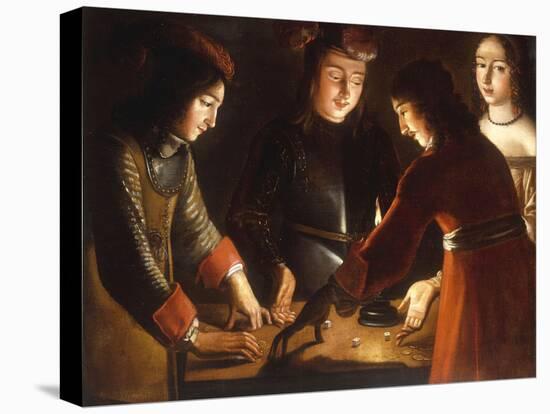 The Dice Players-Etienne de La Tour-Stretched Canvas