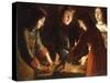 The Dice Players-Etienne de La Tour-Stretched Canvas