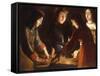 The Dice Players-Etienne de La Tour-Framed Stretched Canvas