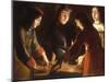 The Dice Players-Etienne de La Tour-Mounted Premium Giclee Print