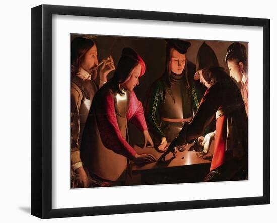 The Dice Players-Georges de La Tour-Framed Giclee Print