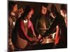 The Dice Players-Georges de La Tour-Mounted Giclee Print