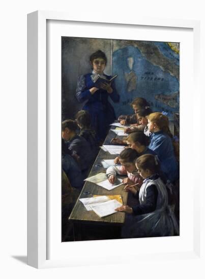 The Dictation Lesson, 1891-Demetrio Cosola-Framed Giclee Print