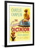 The Dictator, 1940 "The Great Dictator" Directed by Charles Chaplin-null-Framed Giclee Print