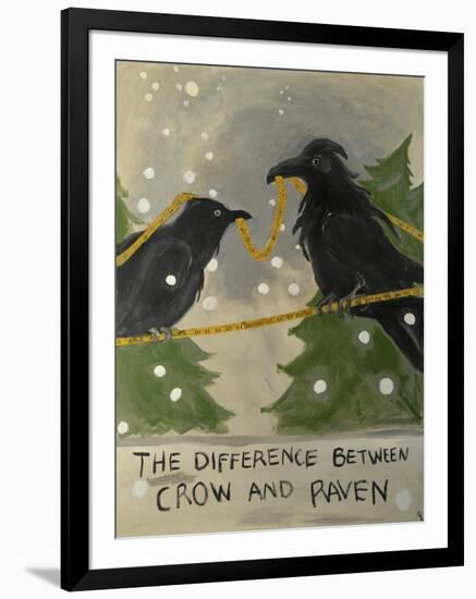 The Difference Between Crow and Raven-Jennie Cooley-Framed Giclee Print