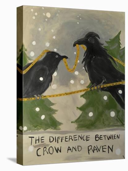 The Difference Between Crow and Raven-Jennie Cooley-Stretched Canvas