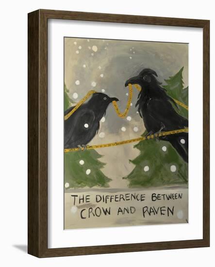 The Difference Between Crow and Raven-Jennie Cooley-Framed Giclee Print