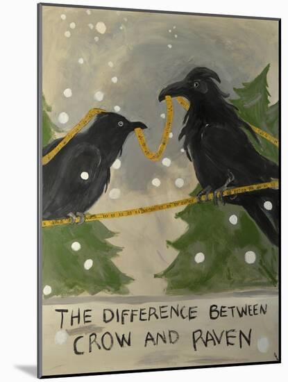 The Difference Between Crow and Raven-Jennie Cooley-Mounted Giclee Print