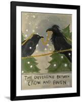 The Difference Between Crow and Raven-Jennie Cooley-Framed Giclee Print