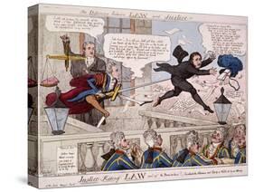 The Difference Between Law and Justice, 1809-Isaac Cruikshank-Stretched Canvas