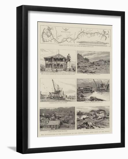 The Difficulties in the Completion of the Panama Canal, Some Views of the Works-null-Framed Giclee Print