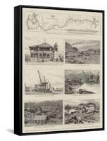 The Difficulties in the Completion of the Panama Canal, Some Views of the Works-null-Framed Stretched Canvas