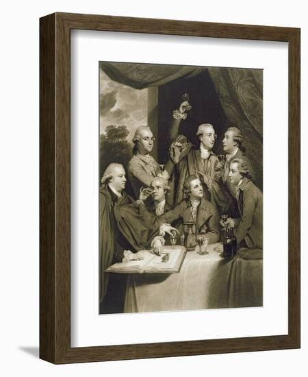 The Dilettanti Society, Engraved by William Say, 1812 (Mezzotint on Paper)-Sir Joshua Reynolds-Framed Premium Giclee Print