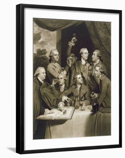 The Dilettanti Society, Engraved by William Say, 1812 (Mezzotint on Paper)-Sir Joshua Reynolds-Framed Giclee Print