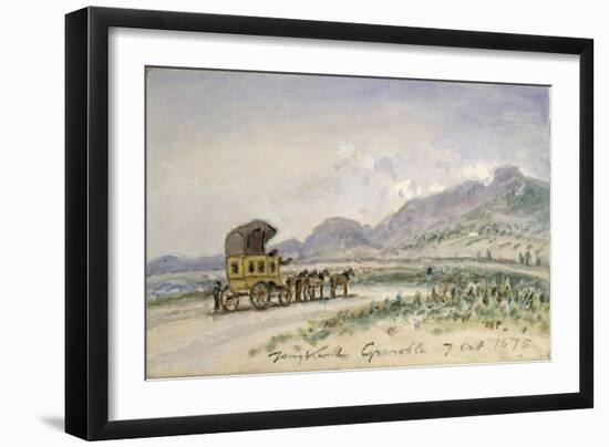 The Diligence from Grenoble to Sassenage, 7th October 1875-Johan-Barthold Jongkind-Framed Giclee Print