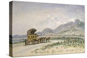 The Diligence from Grenoble to Sassenage, 7th October 1875-Johan-Barthold Jongkind-Stretched Canvas