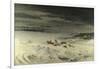 The Diligence in the Snow, 1860-Gustave Courbet-Framed Giclee Print