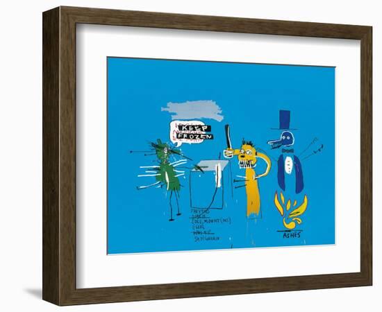 The Dingoes That Park Their Brains with Their Gum, 1988-Jean-Michel Basquiat-Framed Giclee Print