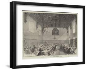 The Dining-Hall, Female Orphan Asylum, Beddington, Surrey-null-Framed Giclee Print