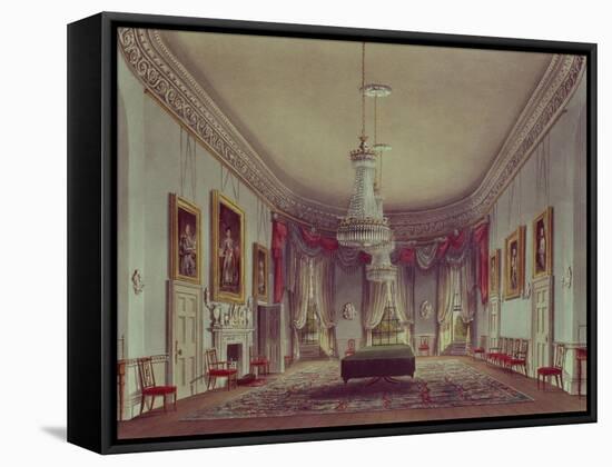 The Dining Room, Frogmore from Pyne's "Royal Residences," 1818-William Henry Pyne-Framed Stretched Canvas