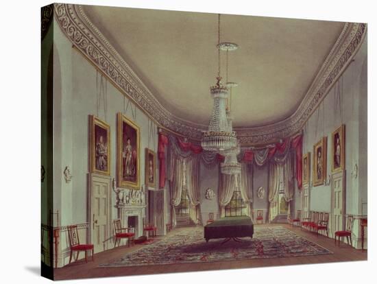 The Dining Room, Frogmore from Pyne's "Royal Residences," 1818-William Henry Pyne-Stretched Canvas