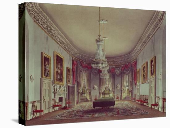 The Dining Room, Frogmore from Pyne's "Royal Residences," 1818-William Henry Pyne-Stretched Canvas