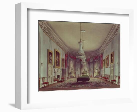 The Dining Room, Frogmore from Pyne's "Royal Residences," 1818-William Henry Pyne-Framed Giclee Print