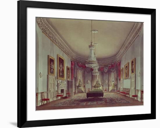 The Dining Room, Frogmore from Pyne's "Royal Residences," 1818-William Henry Pyne-Framed Giclee Print