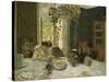 The Dining Room; La Salle a Manger-Edouard Vuillard-Stretched Canvas