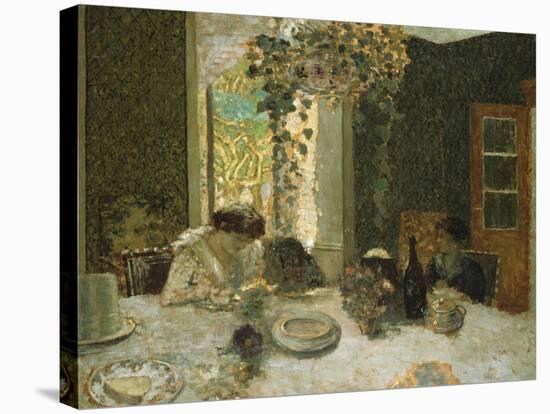 The Dining Room; La Salle a Manger-Edouard Vuillard-Stretched Canvas