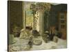 The Dining Room; La Salle a Manger-Edouard Vuillard-Stretched Canvas