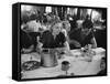 The Dining Room of the Refugee Ship the Ss Sinaia-Robert Hunt-Framed Stretched Canvas