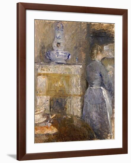 The Dining Room of the Rouart Family, Avenue d'Eylau, 1880-Berthe Morisot-Framed Giclee Print