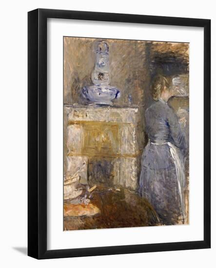 The Dining Room of the Rouart Family, Avenue d'Eylau, 1880-Berthe Morisot-Framed Giclee Print