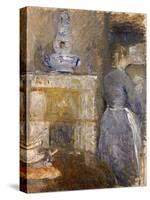 The Dining Room of the Rouart Family, Avenue D'Eylau, 1880-Berthe Morisot-Stretched Canvas