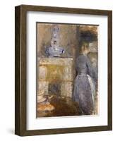 The Dining Room of the Rouart Family, Avenue D'Eylau, 1880-Berthe Morisot-Framed Giclee Print