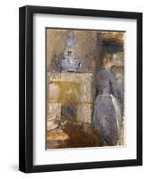 The Dining Room of the Rouart Family, Avenue D'Eylau, 1880-Berthe Morisot-Framed Giclee Print