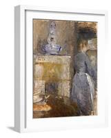The Dining Room of the Rouart Family, Avenue D'Eylau, 1880-Berthe Morisot-Framed Giclee Print
