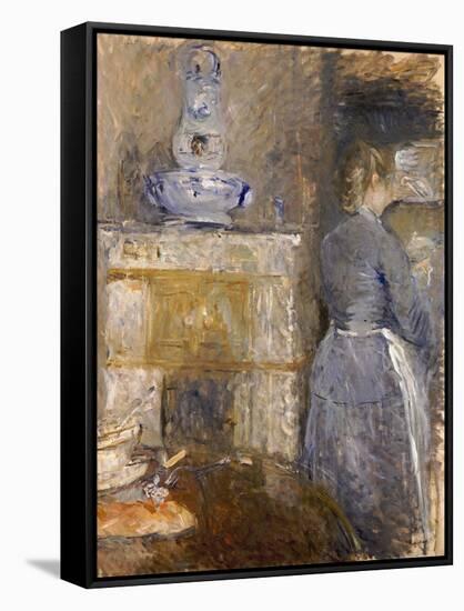 The Dining Room of the Rouart Family, Avenue D'Eylau, 1880-Berthe Morisot-Framed Stretched Canvas