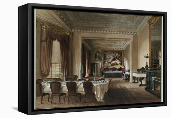 The Dining Room, Osborne House, 1851-James Roberts-Framed Stretched Canvas