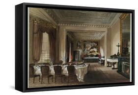 The Dining Room, Osborne House, 1851-James Roberts-Framed Stretched Canvas