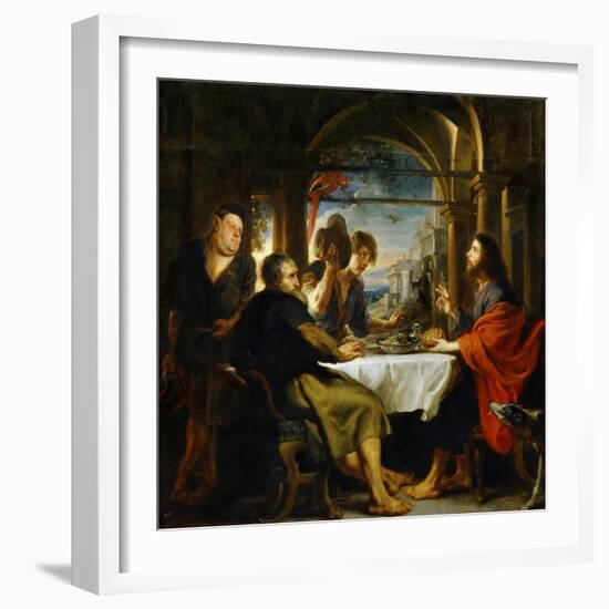 The Dinner at Emmaus-Peter Paul Rubens-Framed Giclee Print