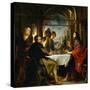 The Dinner at Emmaus-Peter Paul Rubens-Stretched Canvas