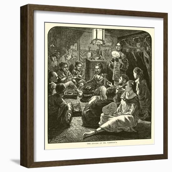 The Dinner at Mr Yoshida's-null-Framed Giclee Print