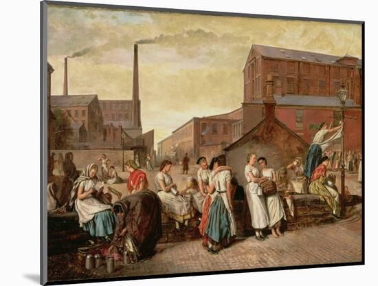 The Dinner Hour, Wigan, 1874-Eyre Crowe-Mounted Giclee Print