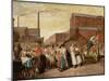 The Dinner Hour, Wigan, 1874-Eyre Crowe-Mounted Giclee Print