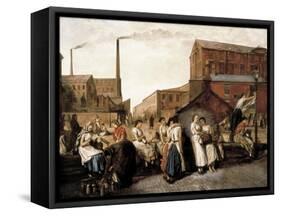 The Dinner Hour, Wigan-Eyre Crowe-Framed Stretched Canvas