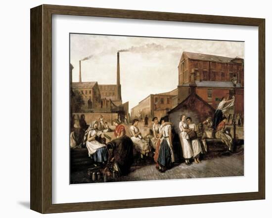 The Dinner Hour, Wigan-Eyre Crowe-Framed Art Print