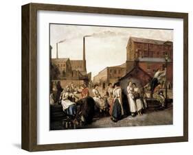 The Dinner Hour, Wigan-Eyre Crowe-Framed Art Print