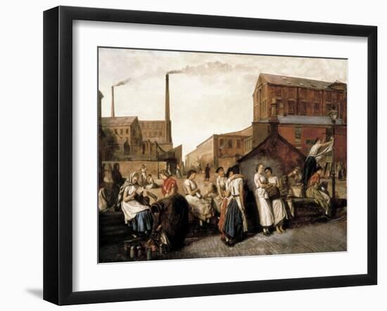 The Dinner Hour, Wigan-Eyre Crowe-Framed Art Print